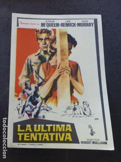 Cine: EL ULTIMA TENTATIVA PROGRAMA DE MANO SIN PUBLICIDAD - Foto 1