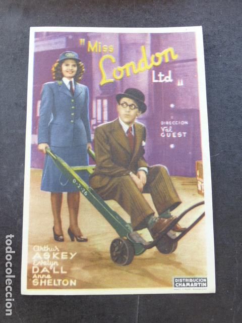 Cine: MISS LONDON PROGRAMA DE MANO SIN PUBLICIDAD - Foto 1