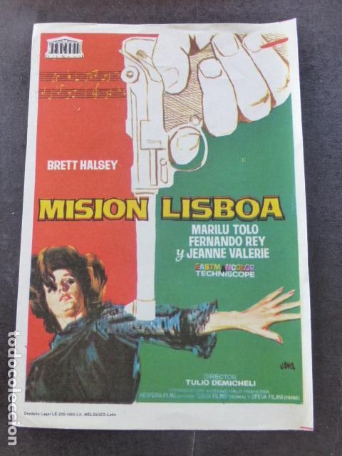 Cine: MISION LISBOA PROGRAMA DE MANO SIN PUBLICIDAD - Foto 1
