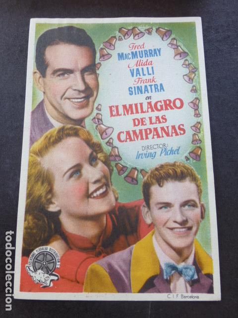 Cine: EL MILAGRO DE LAS CAMPANAS PROGRAMA DE MANO SIN PUBLICIDAD - Foto 1