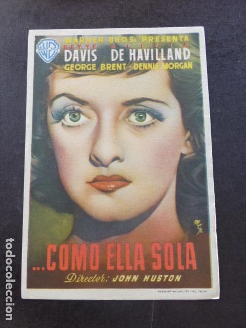 Cine: COMO ELLA SOLA PROGRAMA DE MANO SIN PUBLICIDAD - Foto 1