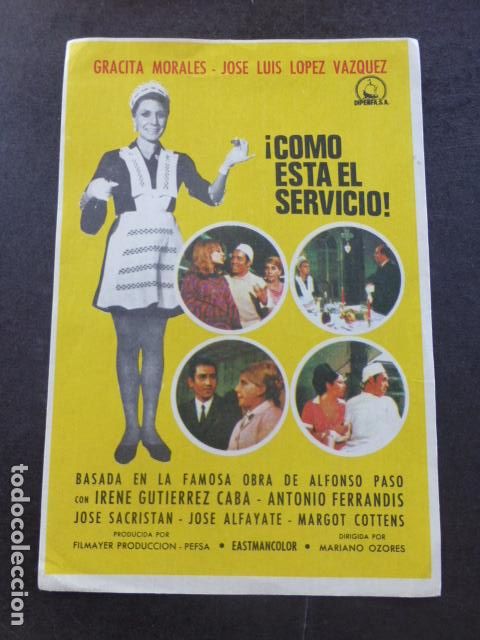 Cine: &iexcl;COMO EST&Aacute; EL SERVICIO! PROGRAMA DE MANO SIN PUBLICIDAD - Foto 1