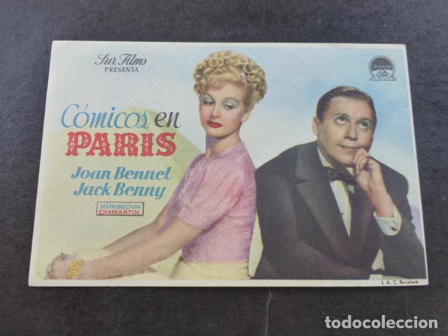 Cine: COMICOS EN PARIS PROGRAMA DE MANO SIN PUBLICIDAD - Foto 1