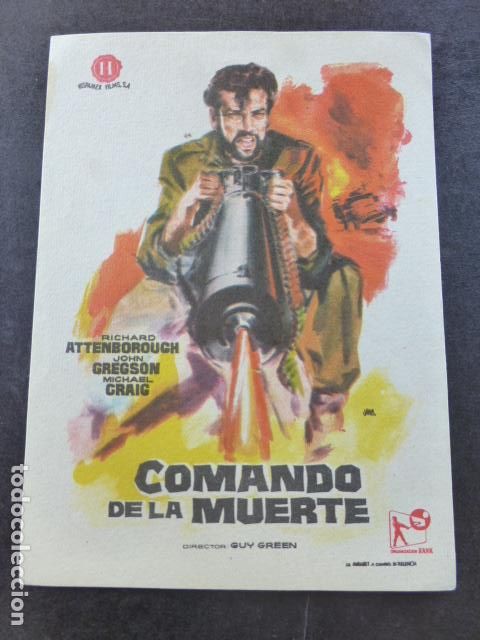 Cine: COMANDO DE LA MUERTE PROGRAMA DE MANO SIN PUBLICIDAD - Foto 1