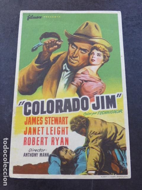 Cine: COLORADO JIM PROGRAMA DE MANO SIN PUBLICIDAD - Foto 1