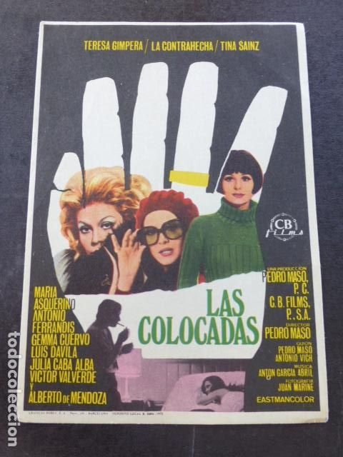 Cine: LAS COLOCADAS PROGRAMA DE MANO SIN PUBLICIDAD - Foto 1
