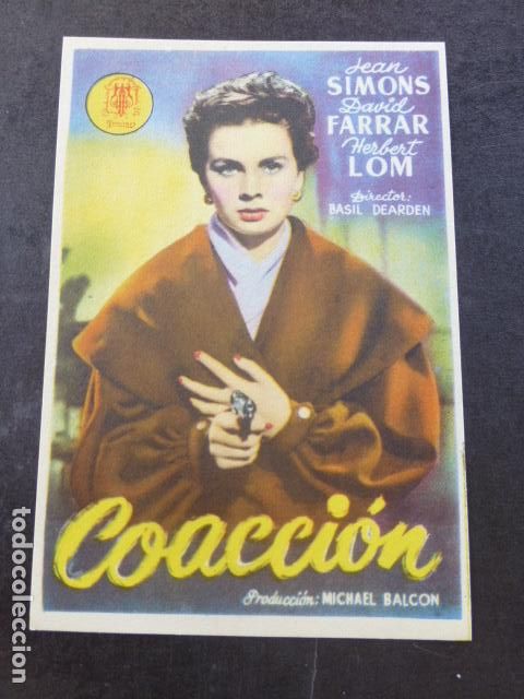Cine: COACCION PROGRAMA DE MANO SIN PUBLICIDAD - Foto 1