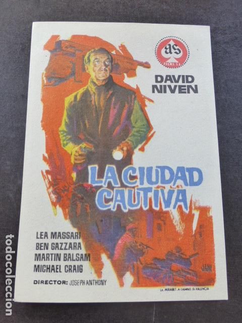 Cine: LA CIUDAD CAUTIVA PROGRAMA DE MANO SIN PUBLICIDAD - Foto 1