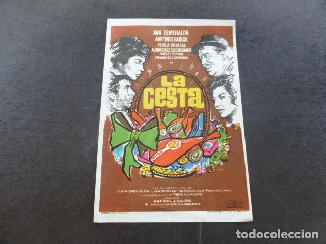 Cine: LA CESTA PROGRAMA DE MANO SIN PUBLICIDAD - Foto 1