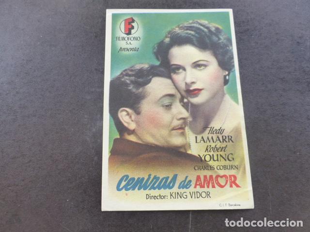 Cine: CENIZAS DE AMOR PROGRAMA DE MANO SIN PUBLICIDAD - Foto 1