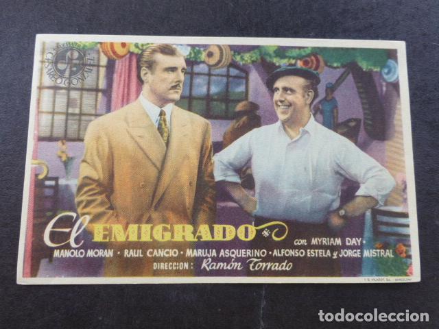 Cine: EL EMIGRADO PROGRAMA DE MANO SIN PUBLICIDAD - Foto 1