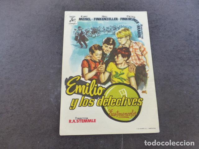 Cine: EMILIO Y LOS DETECTIVES PROGRAMA DE MANO SIN PUBLICIDAD - Foto 1