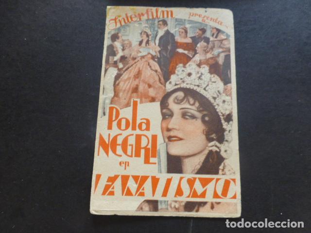 Cine: FANATISMO PROGRAMA DE MANO SIN PUBLICIDAD - Foto 1