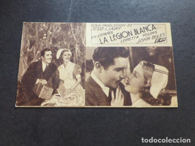 Cine: LA LEGION BLANCA PROGRAMA DE MANO SIN PUBLICIDAD - Foto 1