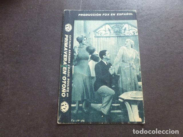 Cine: PRIMAVERA EN OTO&Ntilde;O PROGRAMA DE MANO SIN PUBLICIDAD - Foto 1