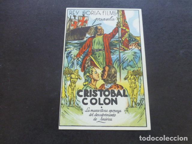 Cine: CRISTOBAL COLON PROGRAMA DE MANO SIN PUBLICIDAD - Foto 1