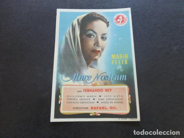 Cine: MARE NOSTRUM PROGRAMA DE MANO SIN PUBLICIDAD - Foto 1