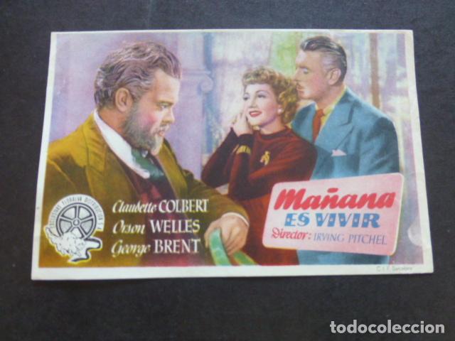 Cine: MA&Ntilde;ANA ES VIVIR PROGRAMA DE MANO SIN PUBLICIDAD - Foto 1