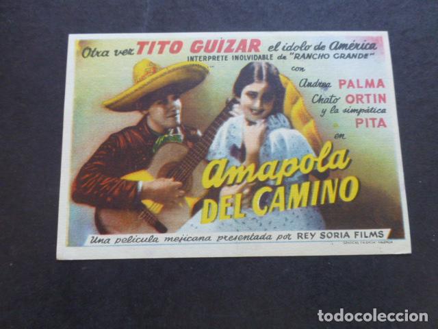 Cine: AMAPOLA DEL CAMINO PROGRAMA DE MANO SIN PUBLICIDAD - Foto 1