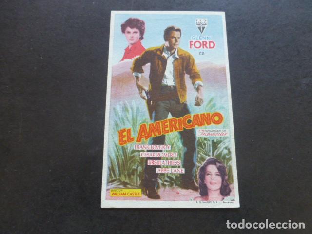 Cine: EL AMERICANO PROGRAMA DE MANO SIN PUBLICIDAD - Foto 1