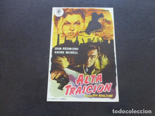 Cine: ALTA TRAICION PROGRAMA DE MANO SIN PUBLICIDAD - Foto 1
