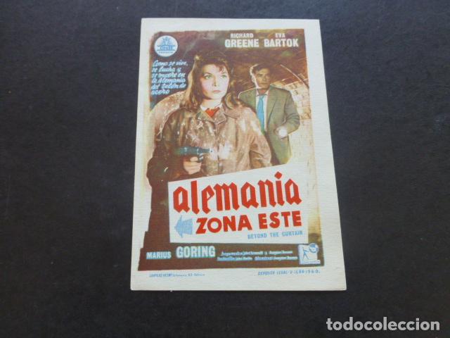 Cine: ALEMANIA ZONA ESTE PROGRAMA DE MANO SIN PUBLICIDAD - Foto 1
