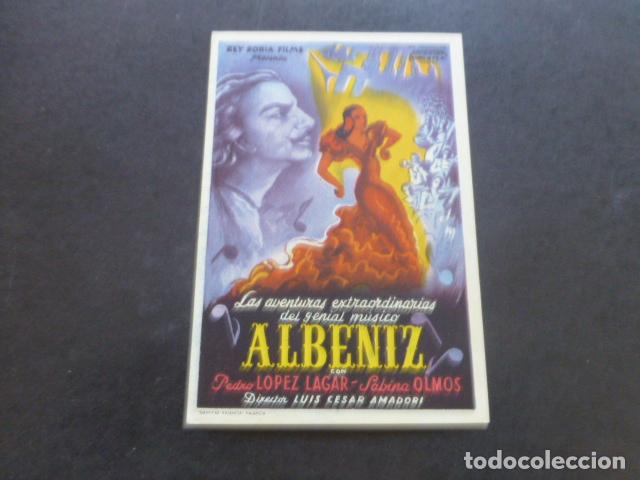 Cine: ALBENIZ PROGRAMA DE MANO SIN PUBLICIDAD - Foto 1