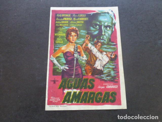 Cine: AGUAS AMARGAS PROGRAMA DE MANO SIN PUBLICIDAD - Foto 1