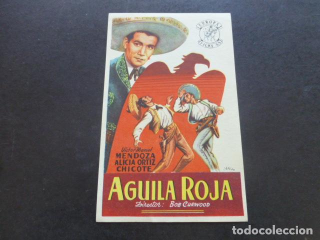 Cine: AGUILA ROJA PROGRAMA DE MANO SIN PUBLICIDAD - Foto 1