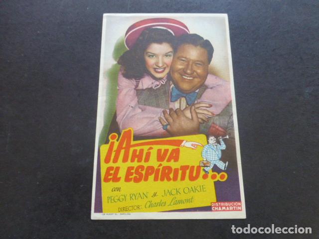 Cine: AHI VA EL ESPIRITU PROGRAMA DE MANO SIN PUBLICIDAD - Foto 1