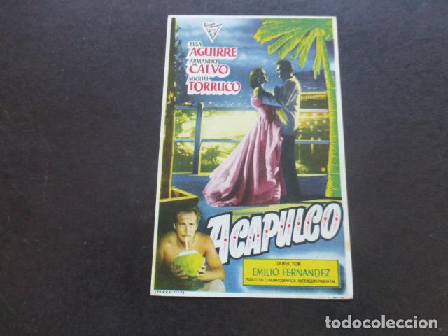 Cine: ACAPULCO PROGRAMA DE MANO SIN PUBLICIDAD - Foto 1