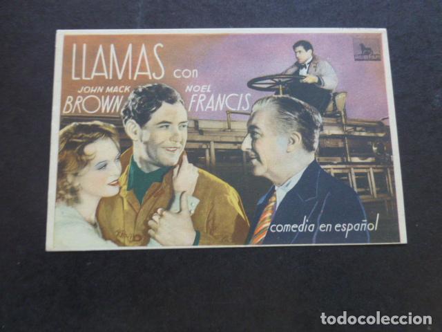 Cine: LLAMAS PROGRAMA DE MANO SIN PUBLICIDAD - Foto 1