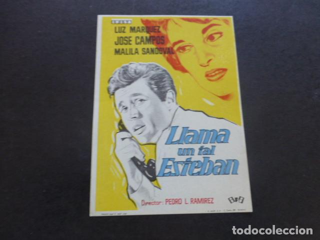Cine: LLAMA UN TAL ESTEBAN PROGRAMA DE MANO SIN PUBLICIDAD - Foto 1