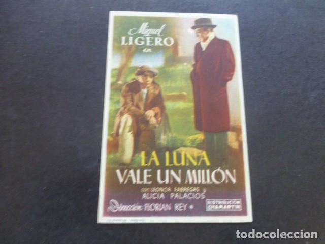 Cine: LA LUNA VALE UN MILLON PROGRAMA DE MANO SIN PUBLICIDAD - Foto 1