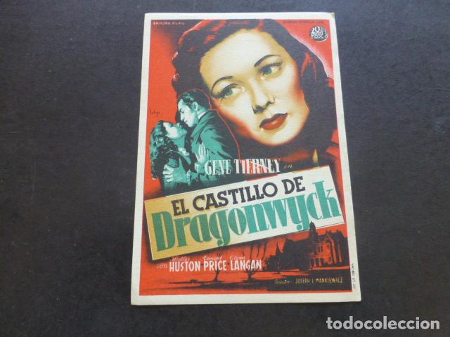 Cine: EL CASTILLO DE DRAGONWYCK PROGRAMA DE MANO SIN PUBLICIDA - Foto 1