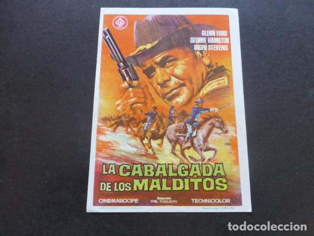 Cine: LA CABALGATA DE LOS MALDITOS PROGRAMA DE MANO SIN PUBLICIDA - Foto 1