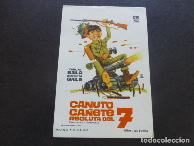 Cine: CANUTO CA&Ntilde;ETE RECLUTA DEL 7 PROGRAMA DE MANO SIN PUBLICIDA - Foto 1