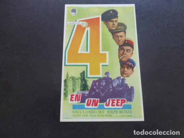 Cine: 4 EN UN JEEP PROGRAMA DE MANO SIN PUBLICIDA - Foto 1