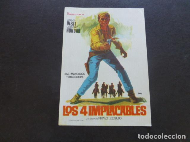 Cine: LOS 4 IMPLACABLES PROGRAMA DE MANO SIN PUBLICIDA - Foto 1