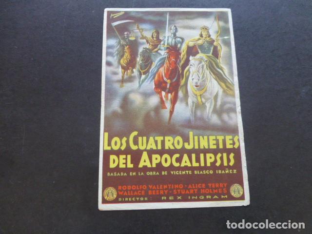 Cine: LOS CUATRO JINETES DEL APOCALIPSIS PROGRAMA DE MANO SIN PUBLICIDA - Foto 1