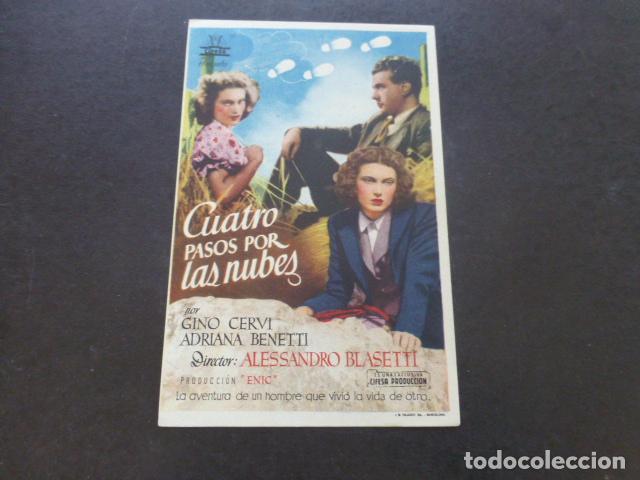 Cine: CUATRO PASOS POR LAS NUBES PROGRAMA DE MANO SIN PUBLICIDA - Foto 1
