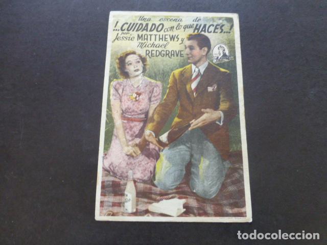Cine: CUIDADO CON LO QUE HACES PROGRAMA DE MANO SIN PUBLICIDA - Foto 1