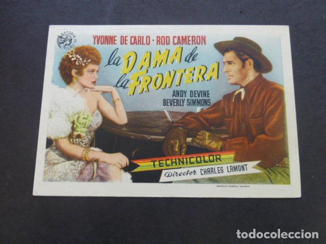Cine: LA DAMA DE LA FRONTERA PROGRAMA DE MANO SIN PUBLICIDA - Foto 1