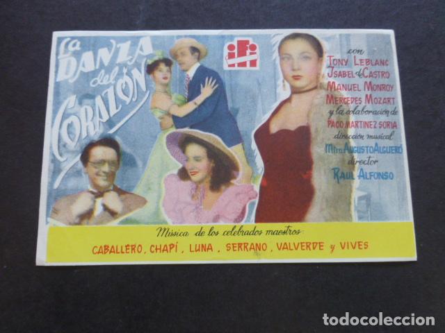 Cine: LA DANZA DEL CORAZON PROGRAMA DE MANO SIN PUBLICIDA - Foto 1