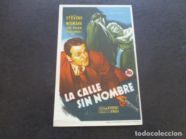 Cine: LA CALLE SIN NOMBRE PROGRAMA DE MANO SIN PUBLICIDAD - Foto 1