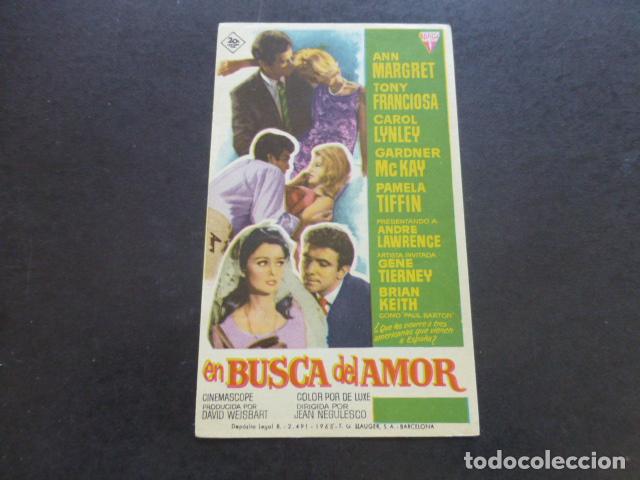 Cine: EN BUSCA DEL AMOR PROGRAMA DE MANO SIN PUBLICIDAD - Foto 1