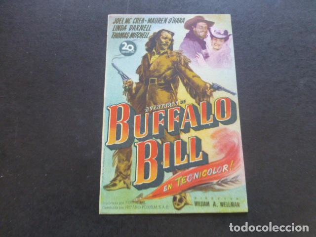 Cine: BUFFALO BILL PROGRAMA DE MANO SIN PUBLICIDAD - Foto 1