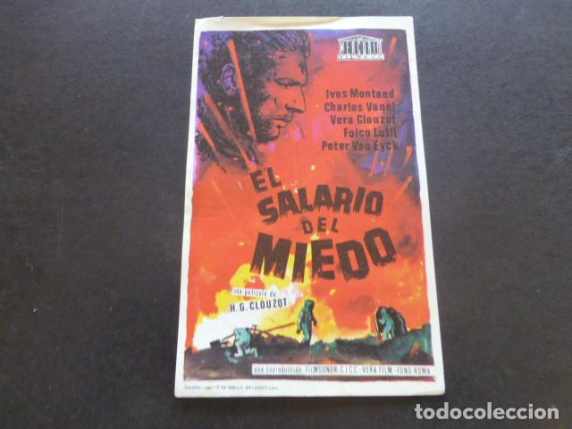 Cine: EL SALARIO DEL MIEDO PROGRAMA DE MANO SIN PUBLICIDAD - Foto 1