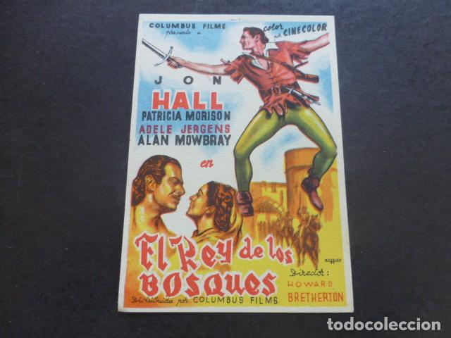 Cine: EL REY DE LOS BOSQUES PROGRAMA DE MANO SIN PUBLICIDAD - Foto 1