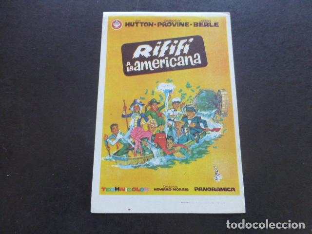 Cine: RIFIFI A LA AMERICANA PROGRAMA DE MANO SIN PUBLICIDAD - Foto 1